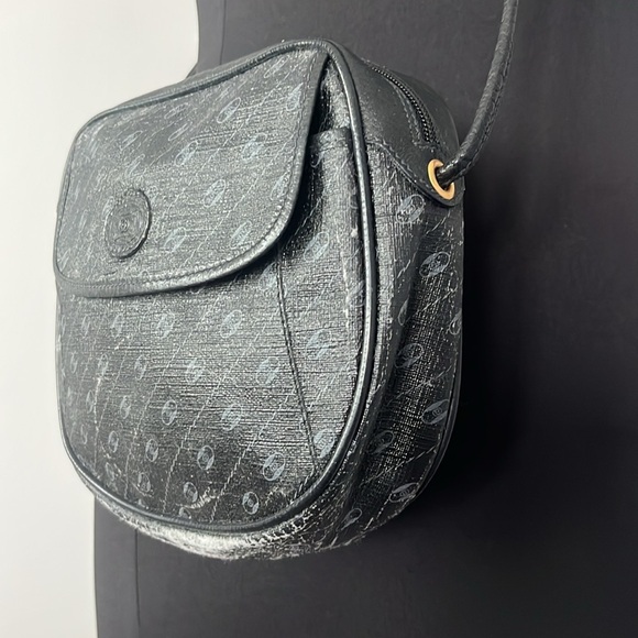 Vintage 80s Gucci Anniversary Collection Black Monogram Minimal Shoulder Bag - Picture 7 of 15